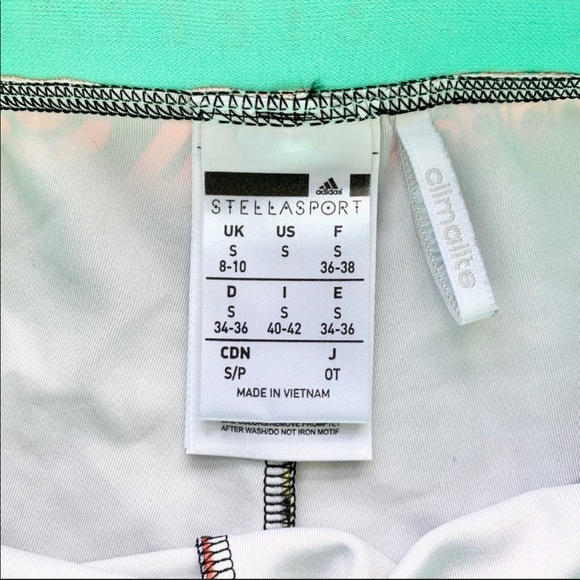 Adidas x Stella Mc Cartney size S workout set with sports bra and leggings. EUC! - Picture 12 of 12